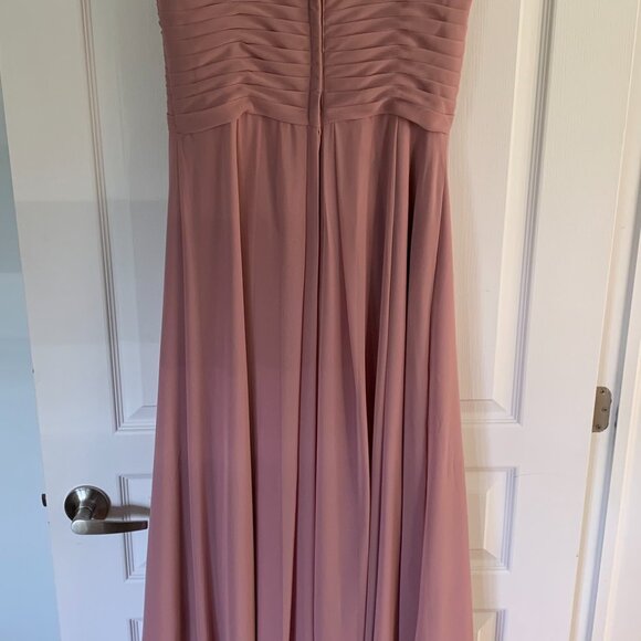 Azazie Size 12 Dusty Rose Kaleigh Dress - Picture 2 of 3